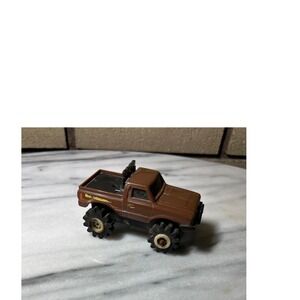 Vintage Schaper Stomper 4x4 Brown Datsun Pickup Truck  Toy Vehicle 1980s